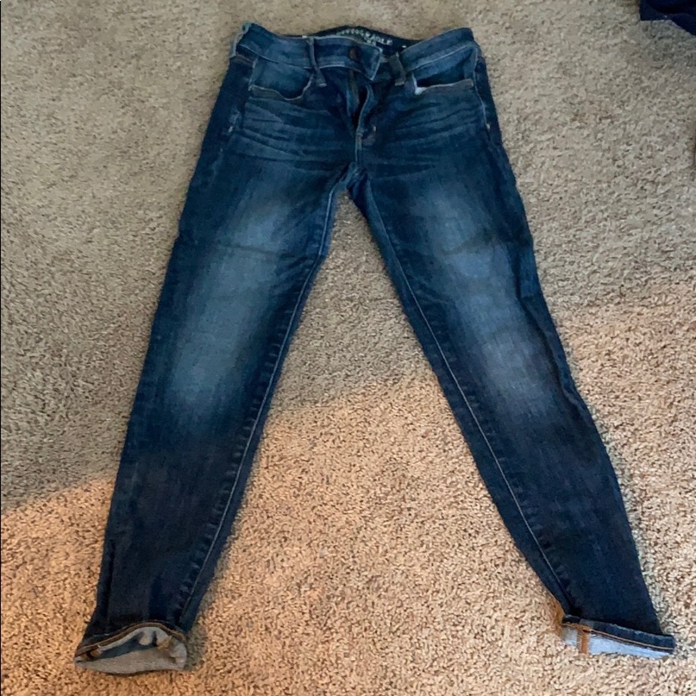 Low waisted skinny jeans